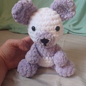 Little Panda, White + Purple